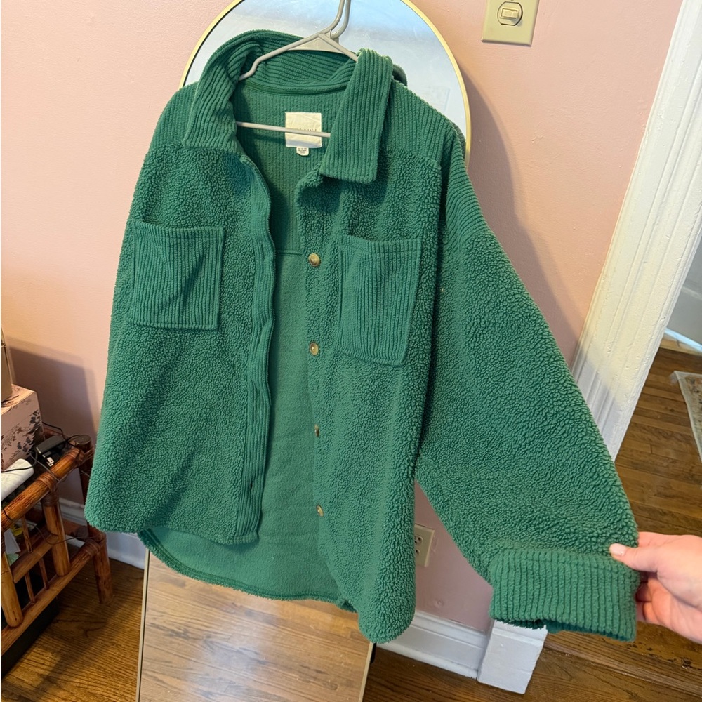 American Eagle Cozy Sherpa Shacket